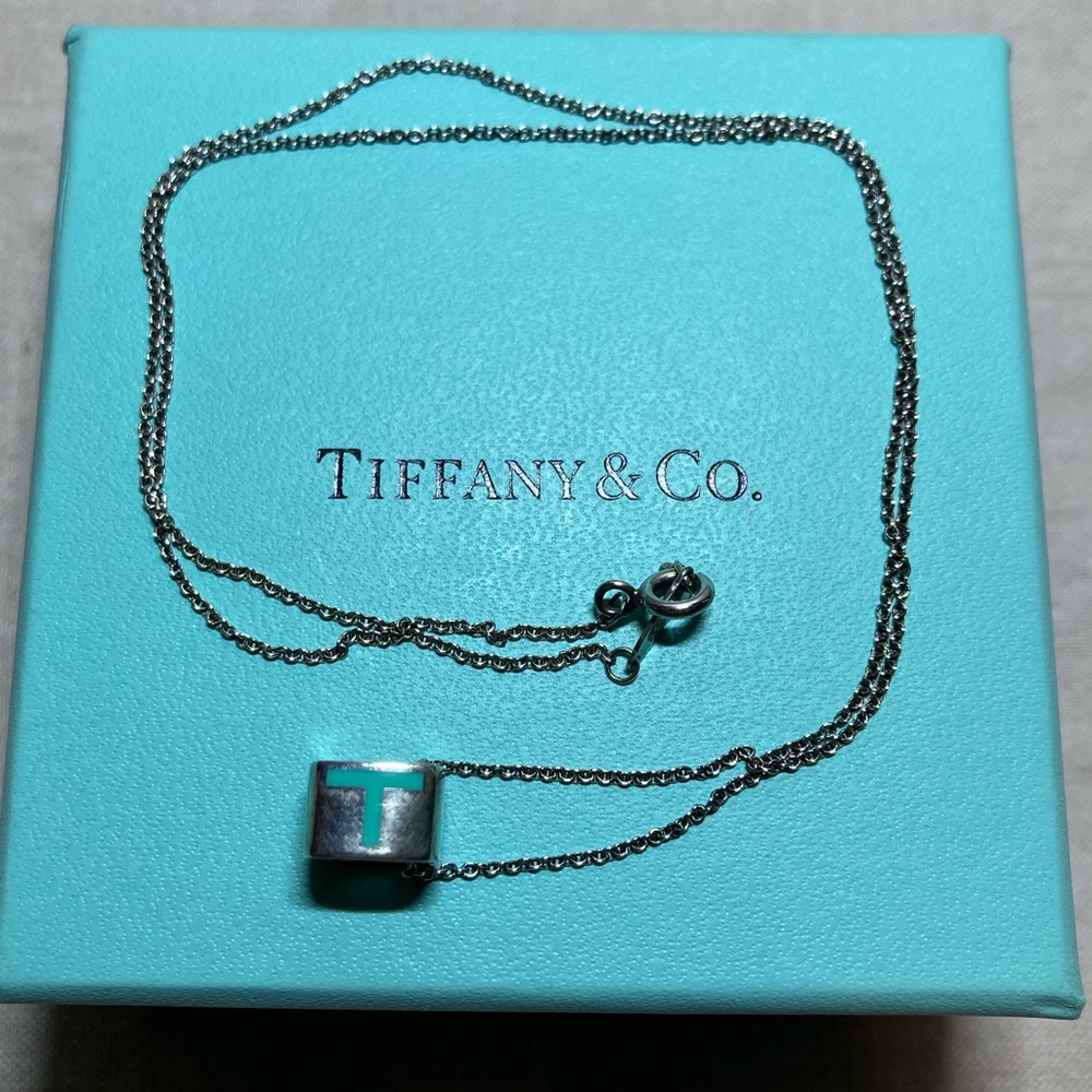 Tiffany & Co. Silver Initial Necklace